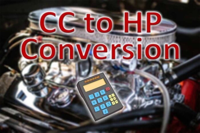 How to Convert Horsepower to CC