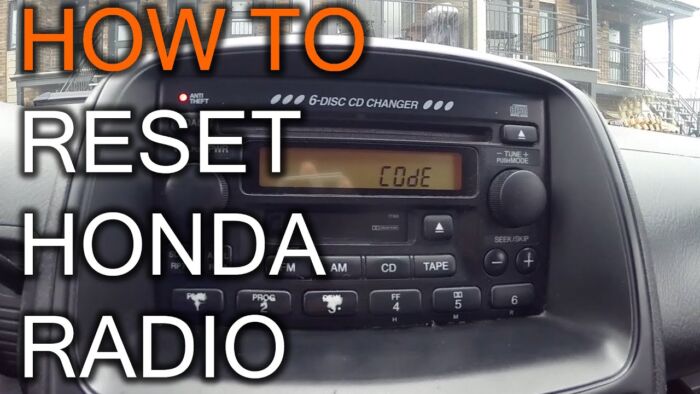 How to Reset Your Honda Radio After Putting in a New Battery